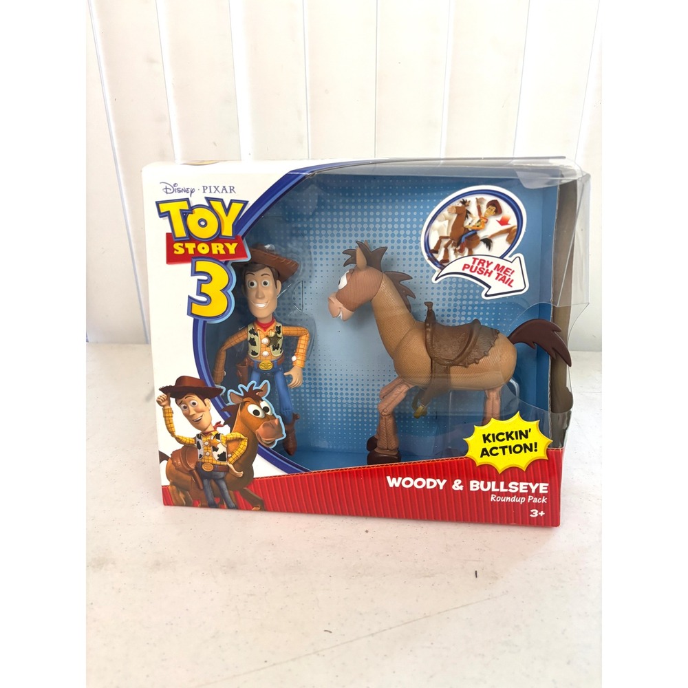 2010 Mattel Toy Story 3 Woody & Bullseye Partner Pack Figures Sealed Retired